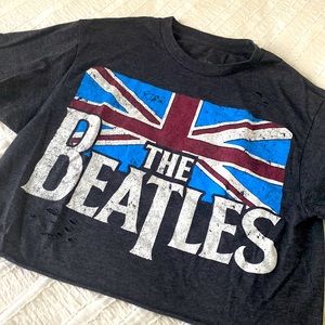 Distressed Beatles Crop tee